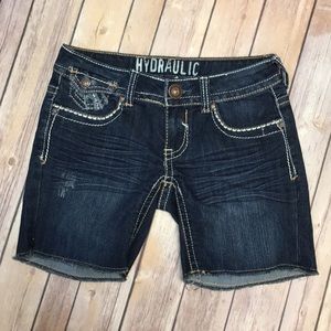 Hydraulic Denim Shorts